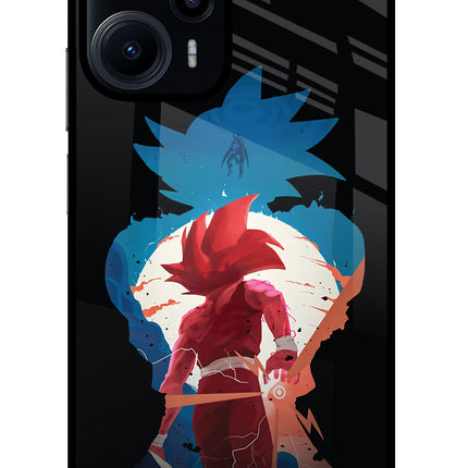Goku Poco F5 5G Glass Case Back Cover by Casekaro