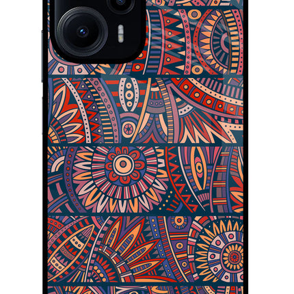 African Culture Design Poco F5 5G Glass Case