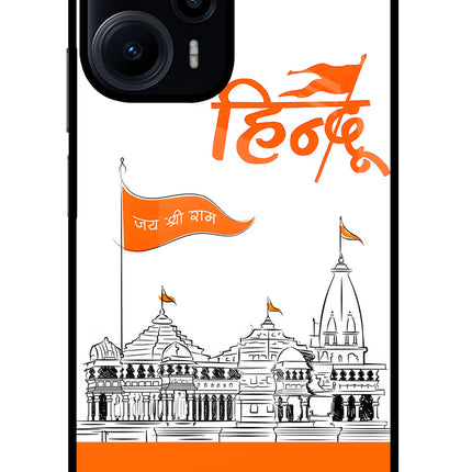 Jai Shree Ram Hindu Poco F5 5G Glass Case
