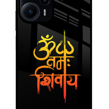 Om Namah Shivay Poco F5 5G Glass Case