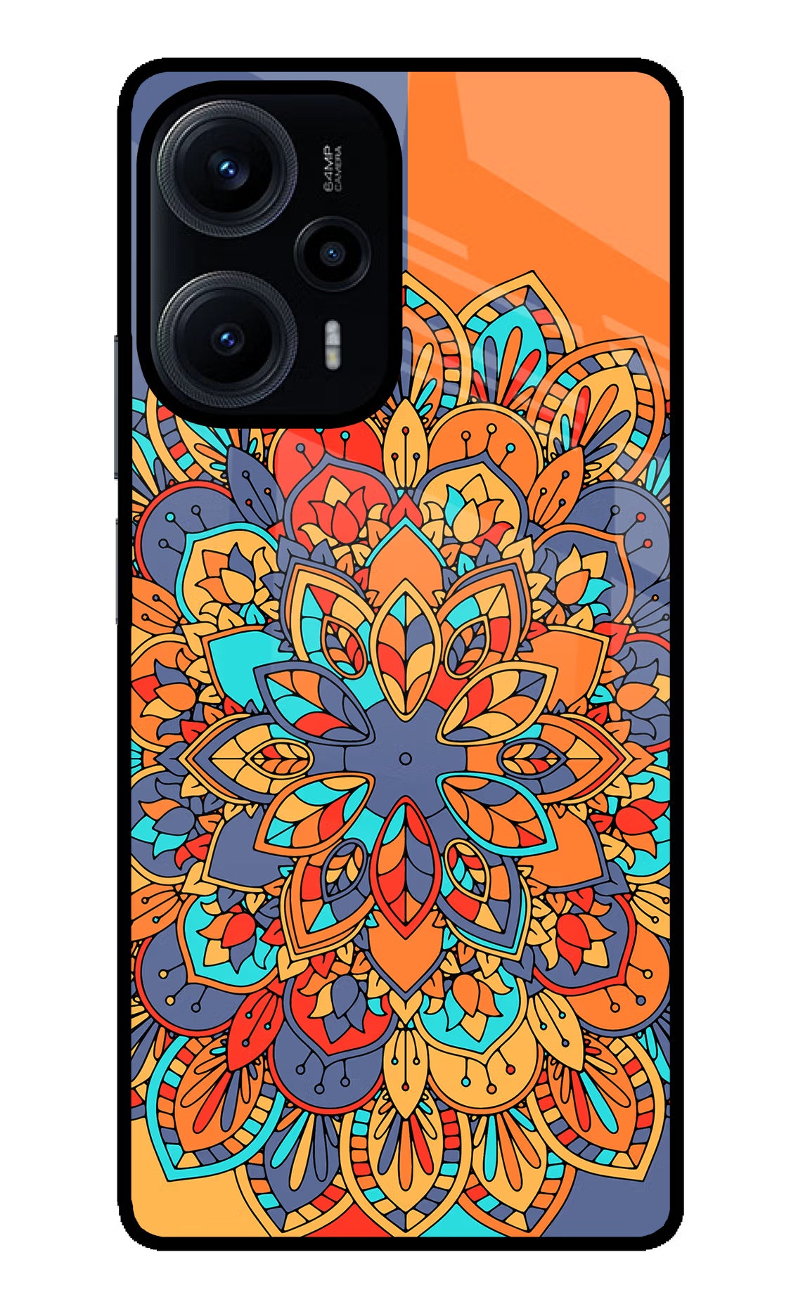 Color Mandala Poco F5 5G Glass Case