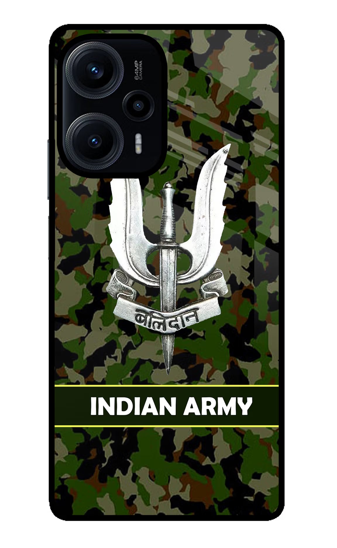 Balidan Indian Logo Poco F5 5G Glass Case