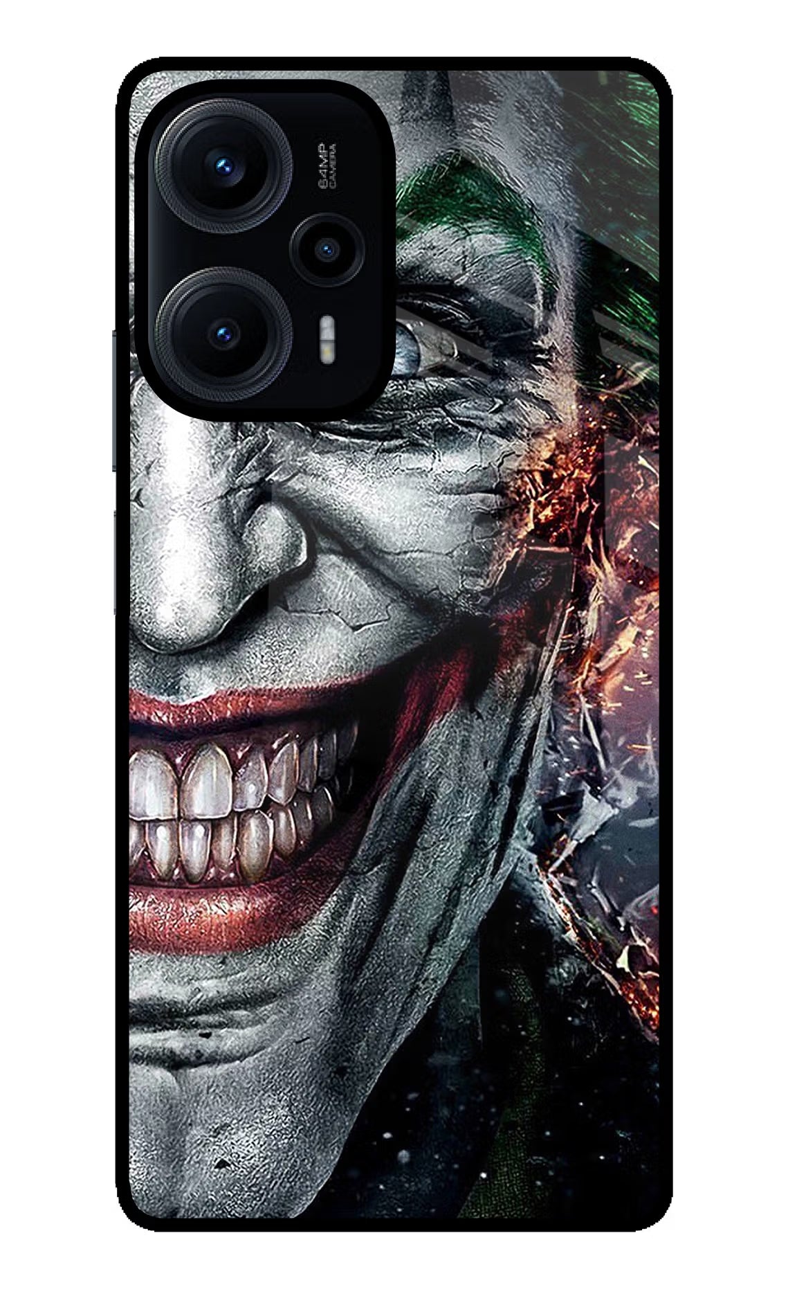 Joker Cam Poco F5 5G Glass Case Back Cover by Casekaro
