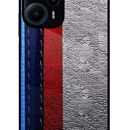 BMW Stripes Poco F5 5G Glass Case