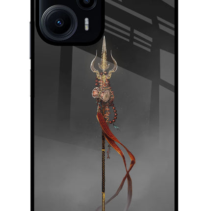 Shiv Trishul Poco F5 5G Glass Case
