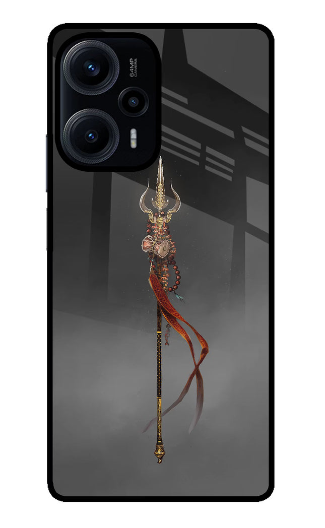 Shiv Trishul Poco F5 5G Glass Case