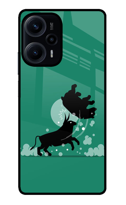 Bull Conqueror Poco F5 5G Glass Case