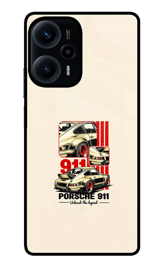 Classic Porsche 911 Poco F5 5G Glass Case