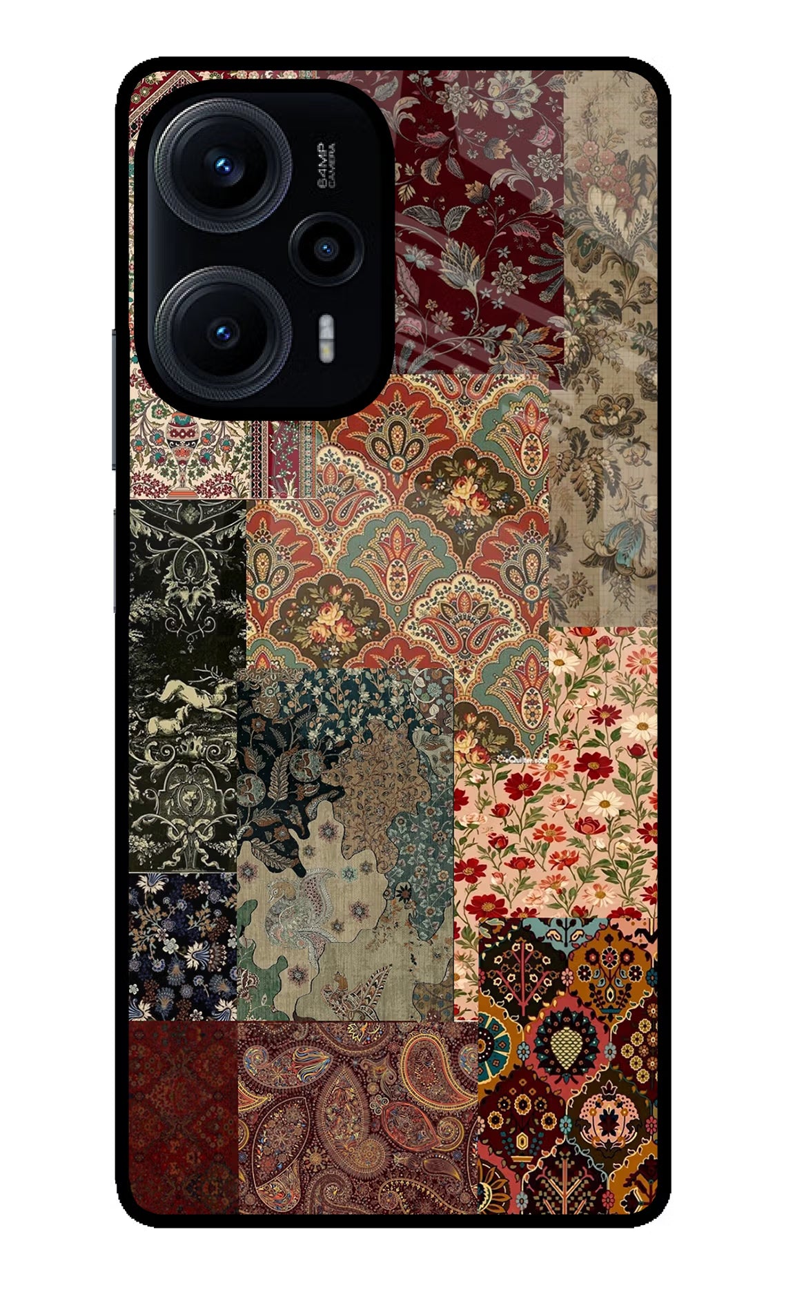 Desi Print Poco F5 5G Glass Case Back Cover by Casekaro
