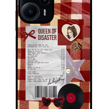 Queen of Disaster Poco F5 5G Glass Case