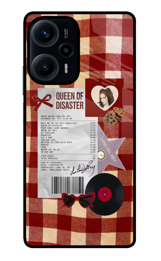 Queen of Disaster Poco F5 5G Glass Case