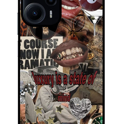 Luxury Poco F5 5G Glass Case