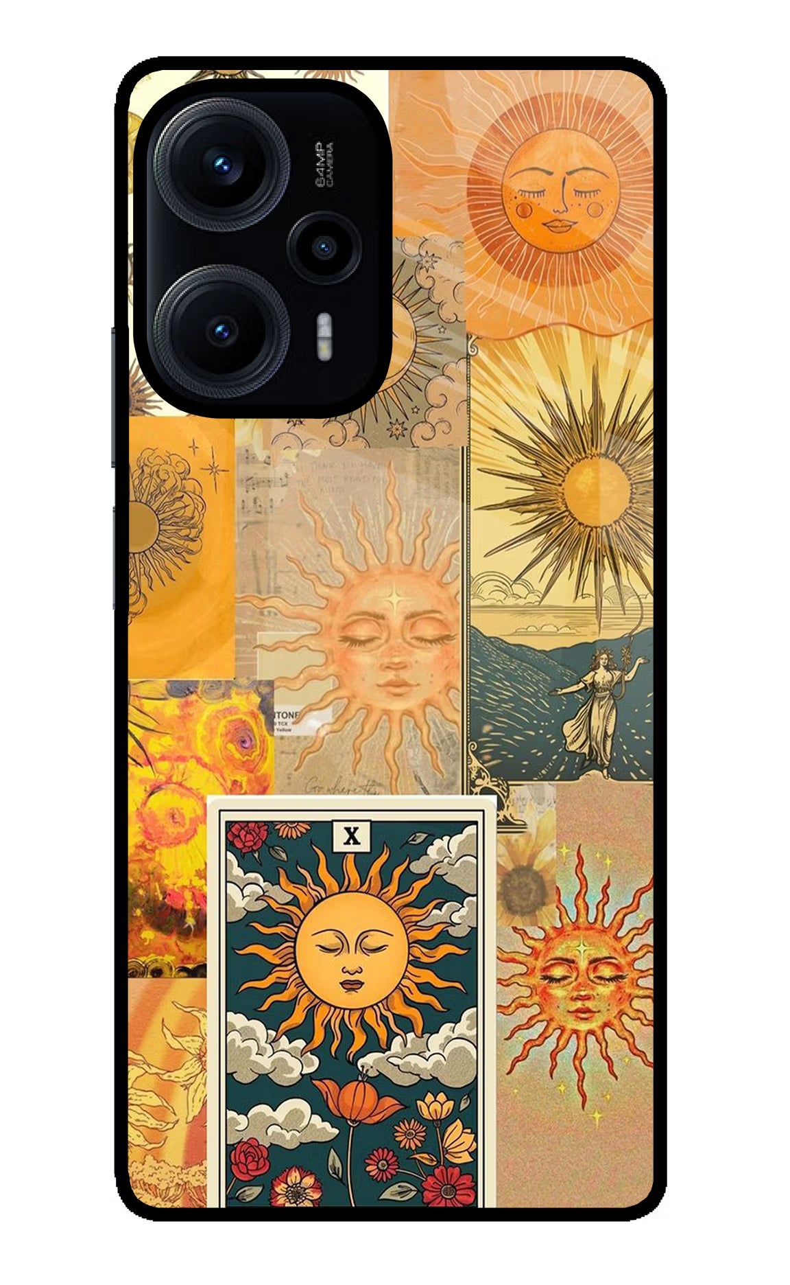 Sun Poco F5 5G Glass Case Back Cover by Casekaro