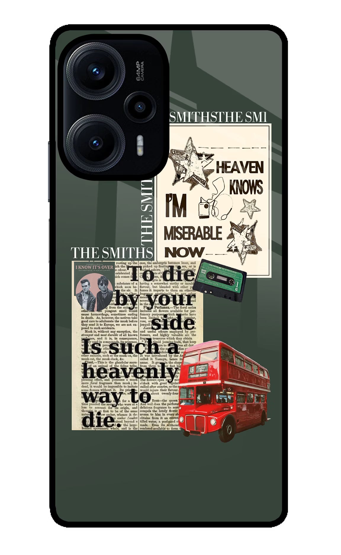 The Smiths Poco F5 5G Glass Case Back Cover by Casekaro