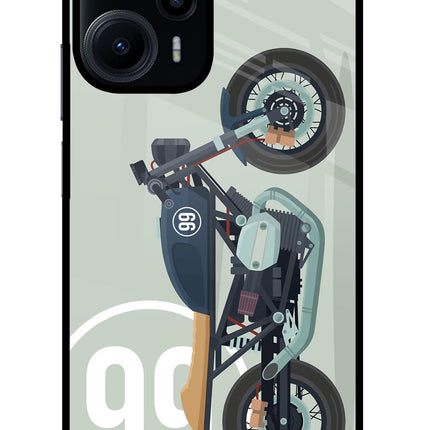 Classic Cafe Racer 99 Poco F5 5G Glass Case