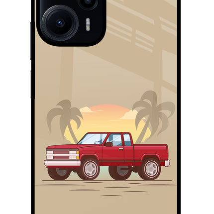 Desert Classic Drive Poco F5 5G Glass Case