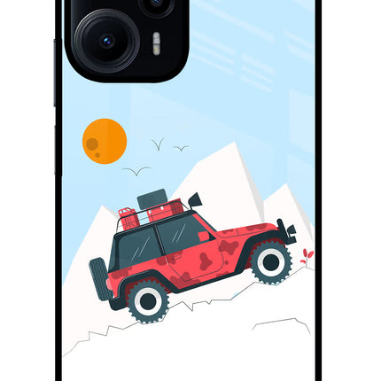 Mountain Trail Beast Poco F5 5G Glass Case
