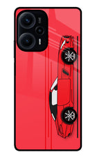 Red Velocity Poco F5 5G Glass Case
