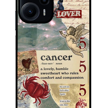 Cancer Zodiac Poco F5 5G Glass Case