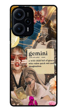 Gemini Zodiac Poco F5 5G Glass Case