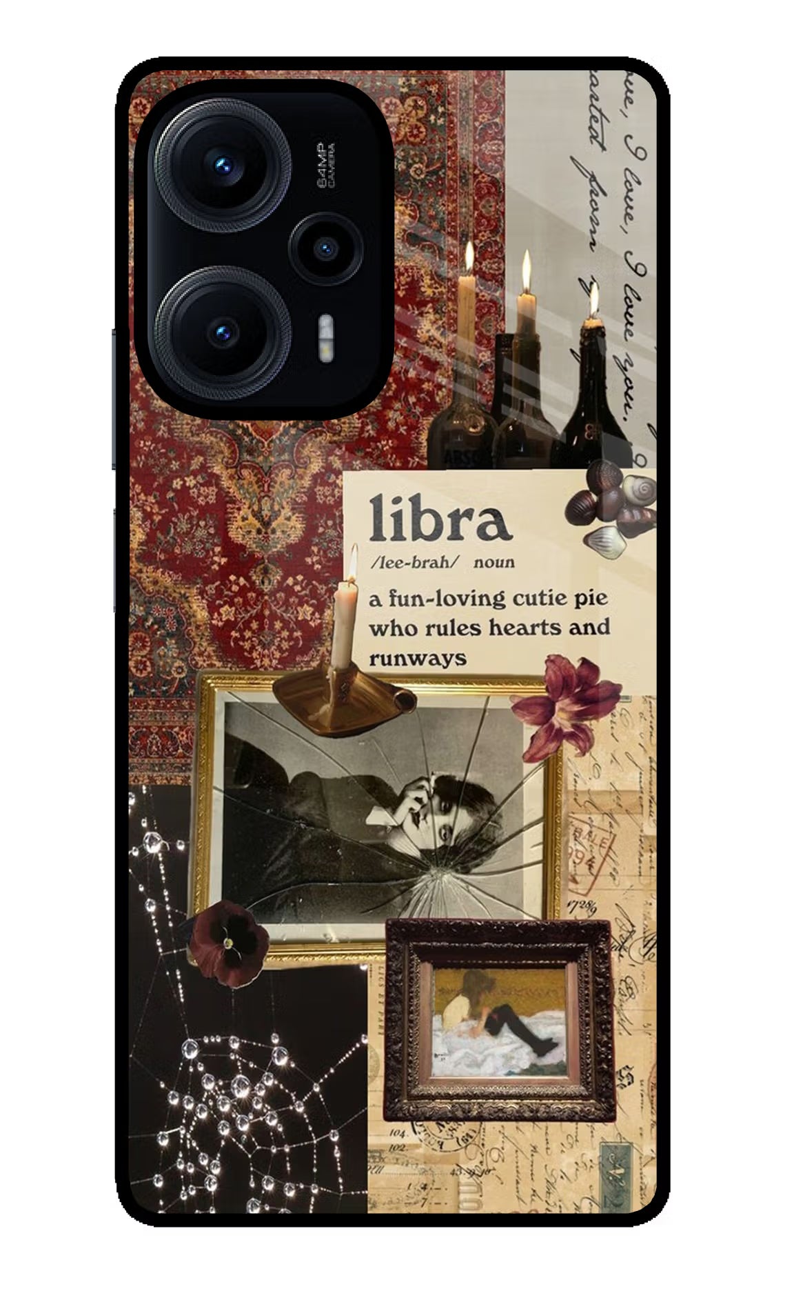 Libra Zodiac Poco F5 5G Glass Case