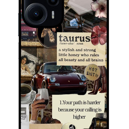 Taurus Zodiac Poco F5 5G Glass Case