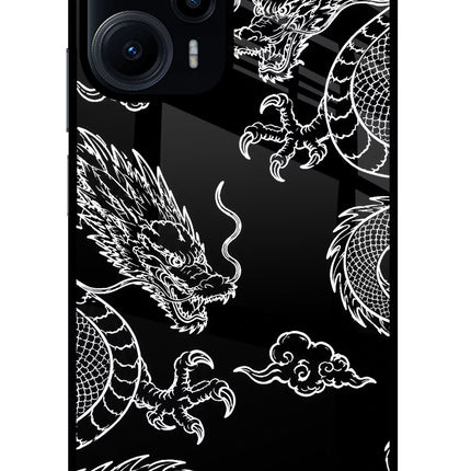 Twin Dragons Poco F5 5G Glass Case