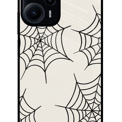 Spider Web Poco F5 5G Glass Case
