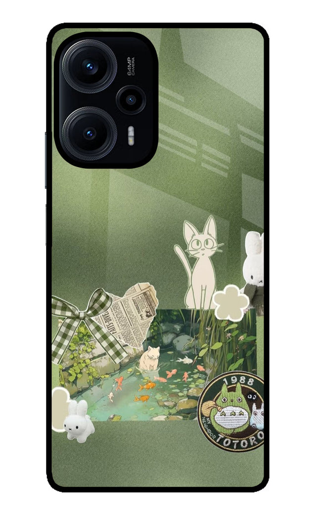 Aesthetic anime Poco F5 5G Glass Case