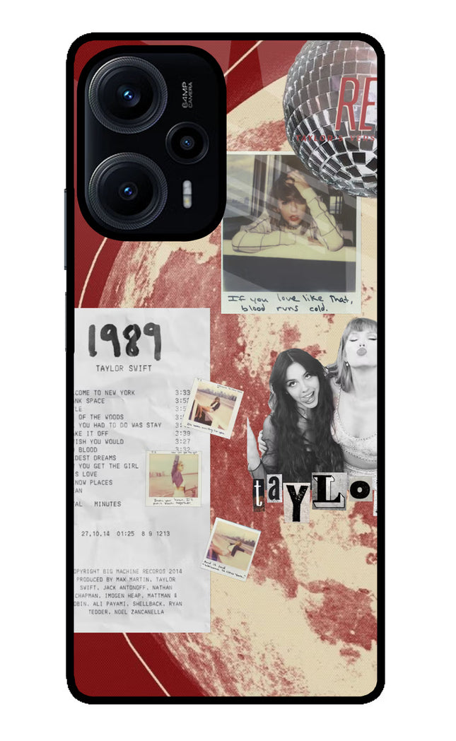 Taylor Swift Poco F5 5G Glass Case