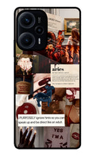Zodiac Aries Poco F5 5G Glass Case
