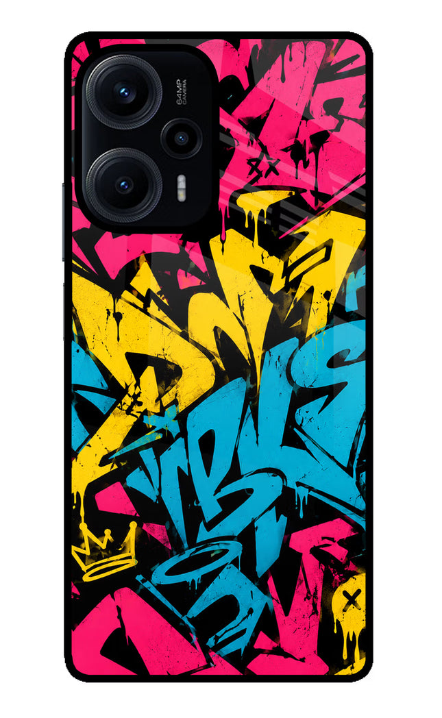 Graffiti Vibe Poco F5 5G Glass Case