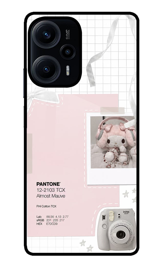 Pantone Asthetic Poco F5 5G Glass Case