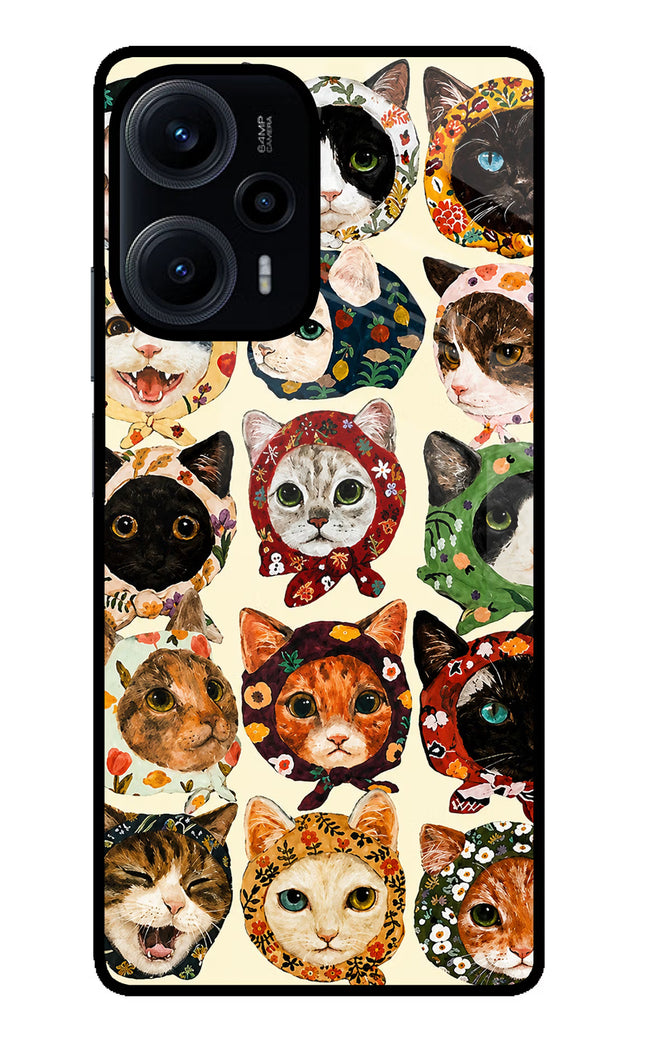 Cool Cat Poco F5 5G Glass Case