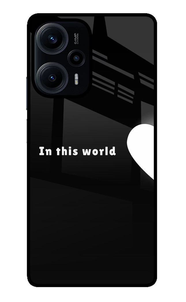 This World Poco F5 5G Glass Case