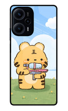 Tiger Treat Poco F5 5G Glass Case