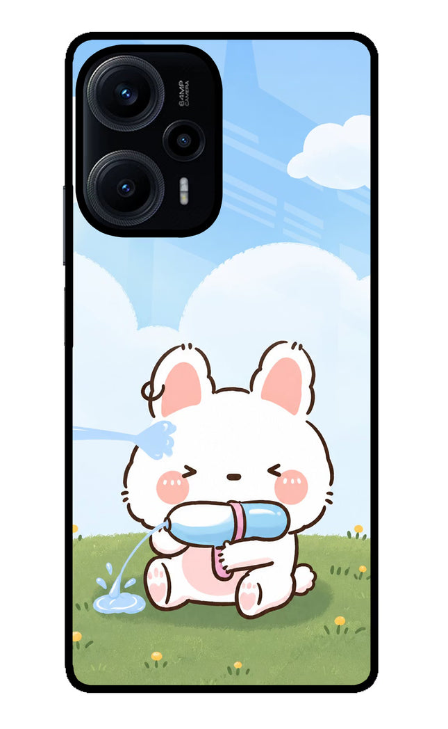 Bunny Treat Poco F5 5G Glass Case