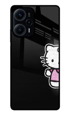 Kitty Charm Poco F5 5G Glass Case