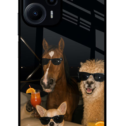 Party Squad Poco F5 5G Glass Case