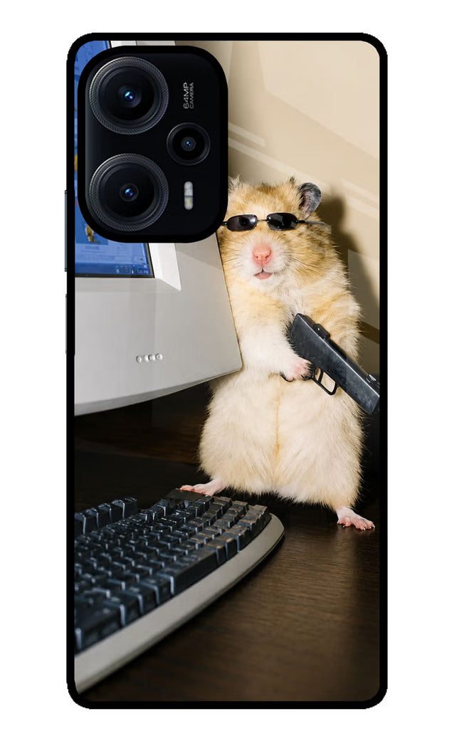 Hacker Hamster Poco F5 5G Glass Case
