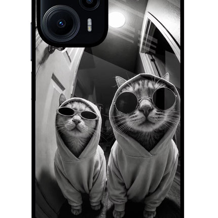 Hood Cats Poco F5 5G Glass Case