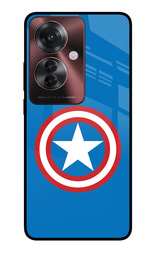Captain America Logo Oppo F25 Pro 5G Glass Case