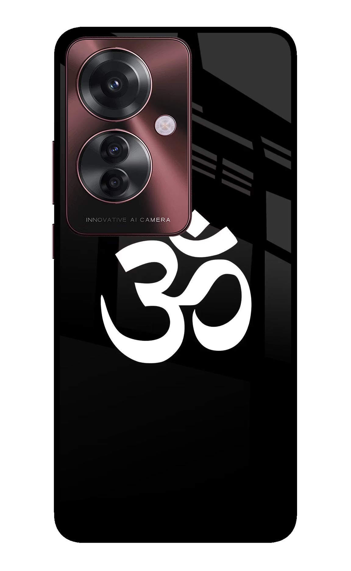 Om Oppo F25 Pro 5G Glass Case Back Cover by Casekaro
