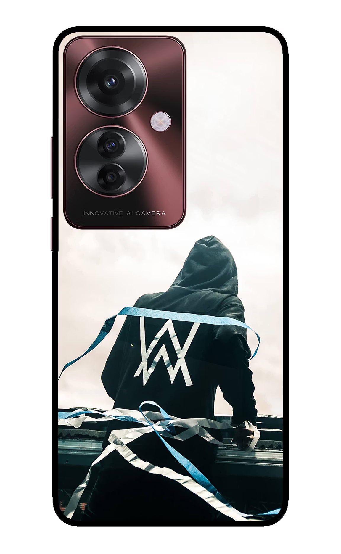 Alan Walker Oppo F25 Pro 5G Glass Case Back Cover by Casekaro