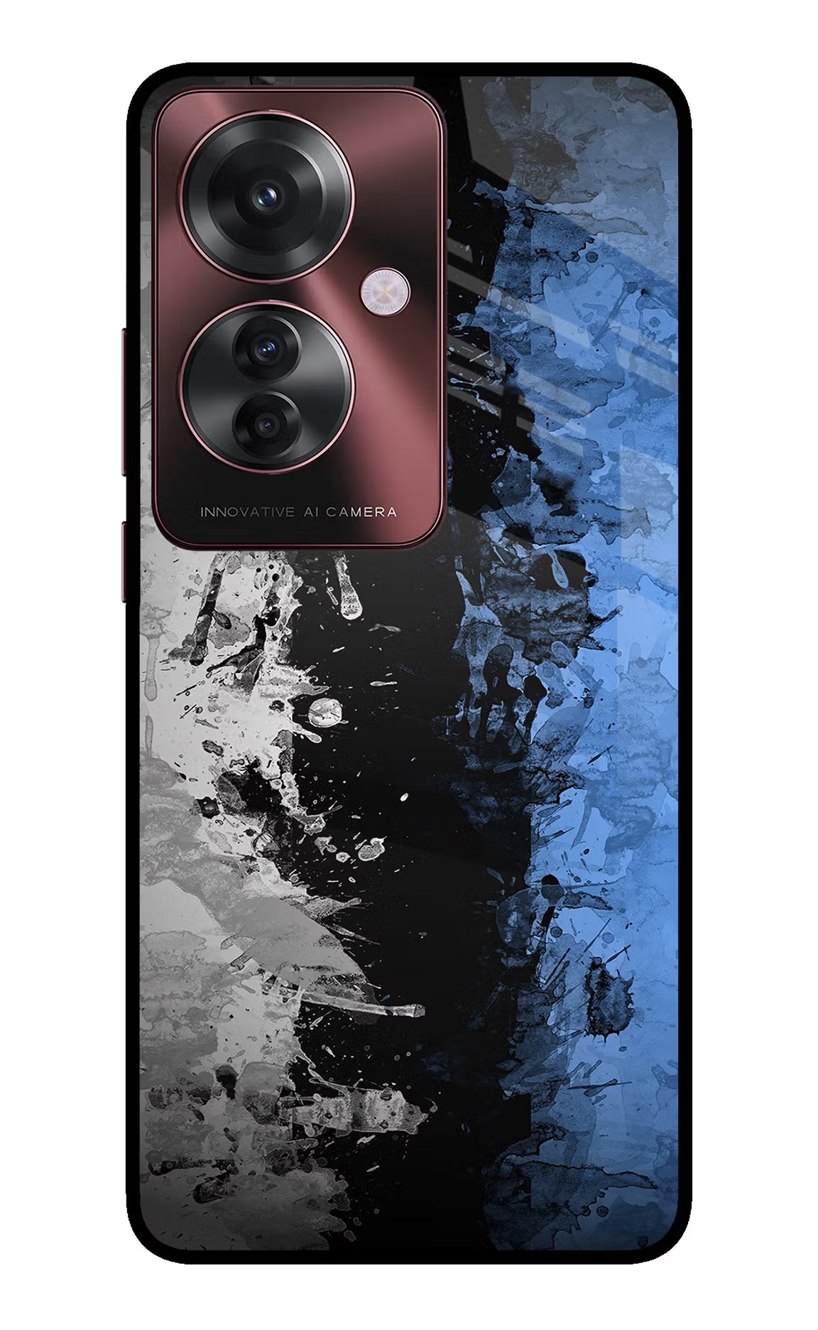Artistic Design Oppo F25 Pro 5G Glass Case Back Cover by Casekaro