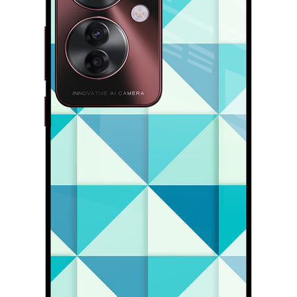 Abstract Oppo F25 Pro 5G Glass Case Back Cover by Casekaro