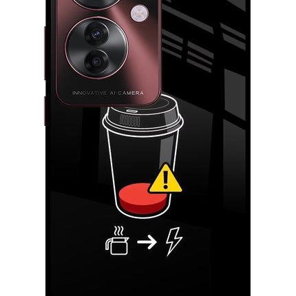 Coffee Oppo F25 Pro 5G Glass Case Back Cover by Casekaro