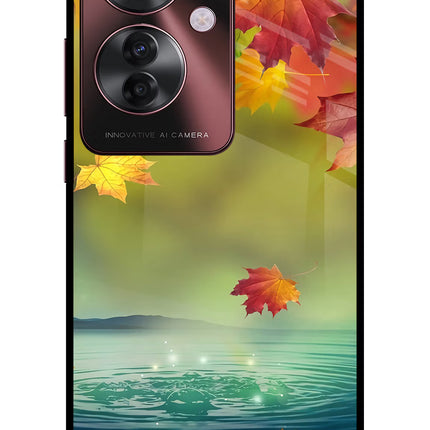 Flowers Oppo F25 Pro 5G Glass Case Back Cover by Casekaro