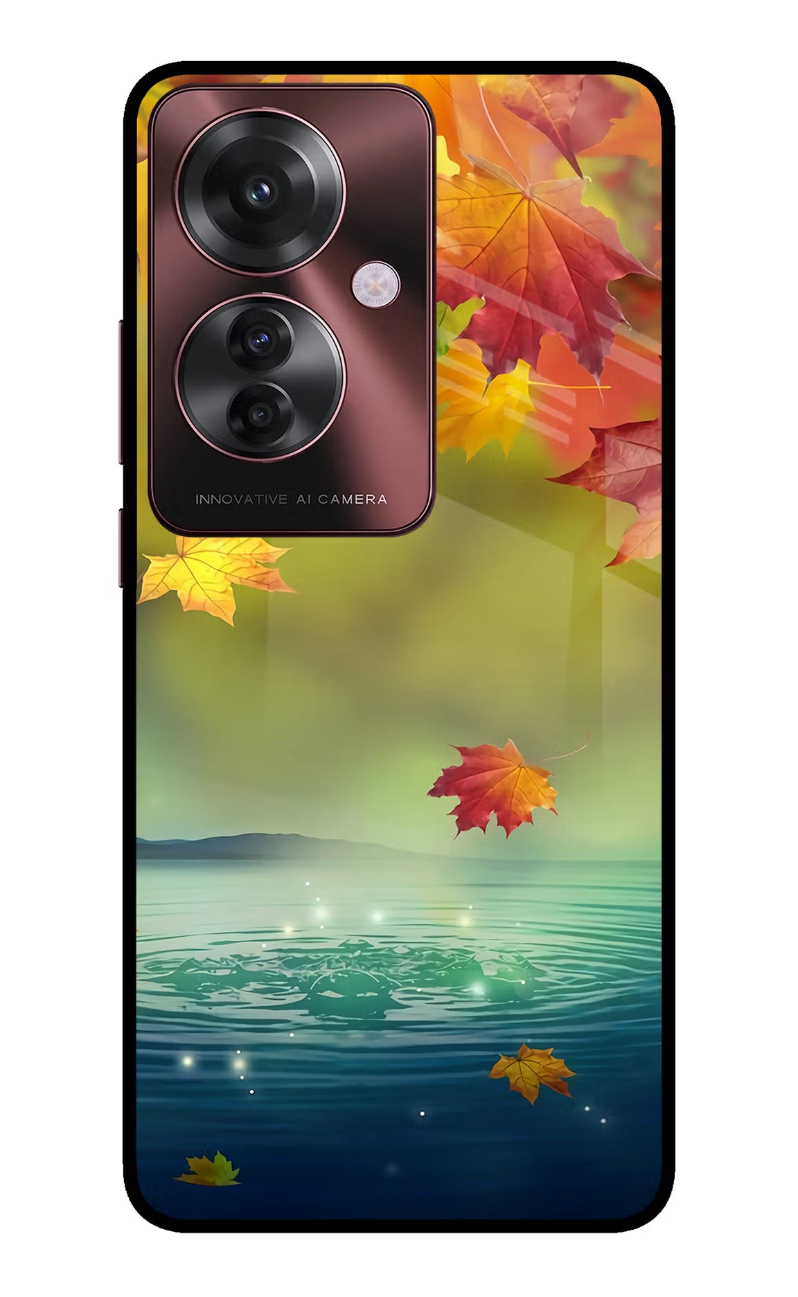 Flowers Oppo F25 Pro 5G Glass Case Back Cover by Casekaro
