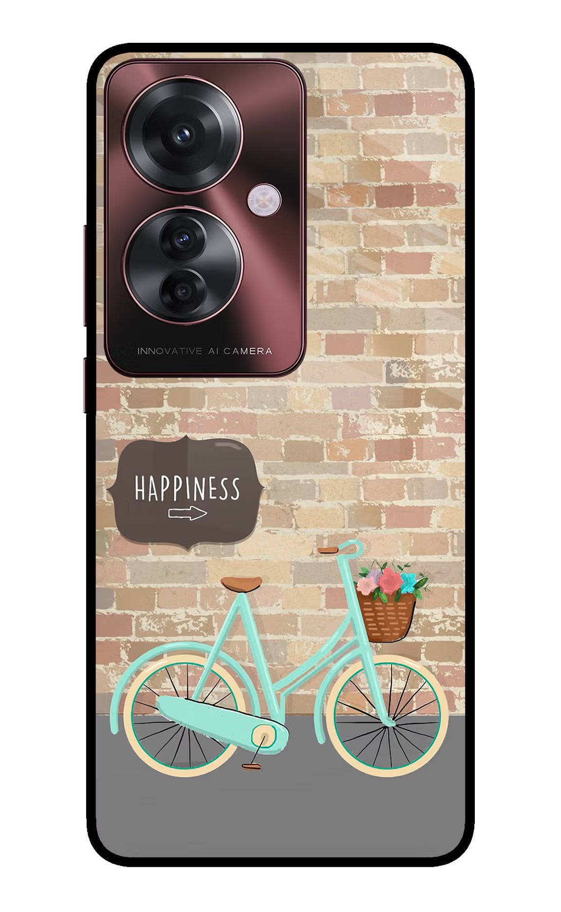 Happiness Artwork Oppo F25 Pro 5G Glass Case